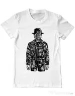 Tricou ADLER barbat The son of grenade Alb