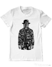 Tricou ADLER barbat The son of grenade Alb