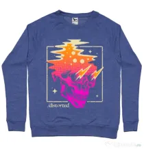 Bluza ADLER barbat Distorted Albastru melanj