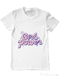 Tricou ADLER barbat Girl power Alb