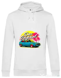 Hoodie barbat cu gluga Das original Alb