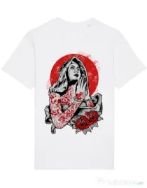 Tricou STANLEY STELLA barbat Virgin Mary Alb