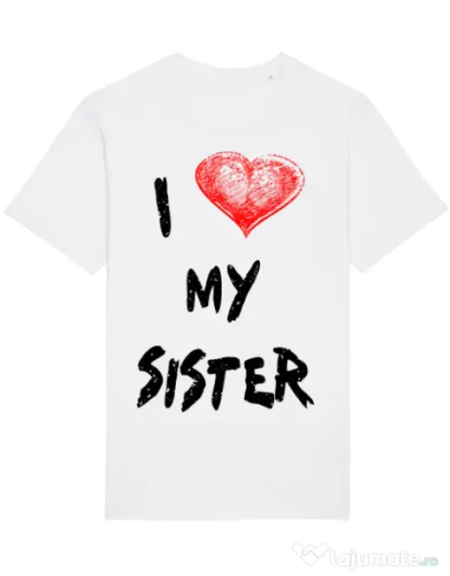 Tricou STANLEY STELLA barbat I love my sister Alb