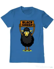 Tricou ADLER barbat Black sheep Albastru azuriu