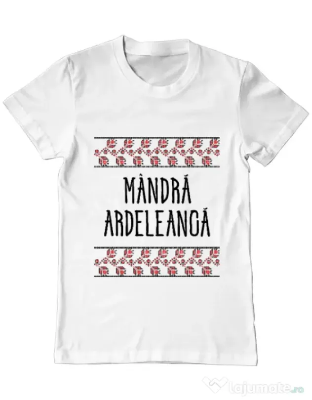 Tricou ADLER barbat Mandra ardeleanca Alb