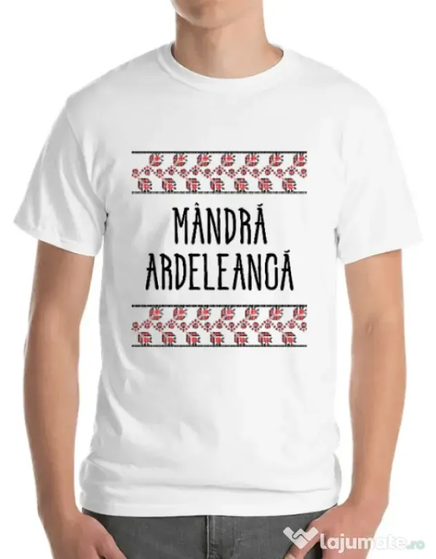 Tricou ADLER barbat Mandra ardeleanca Alb