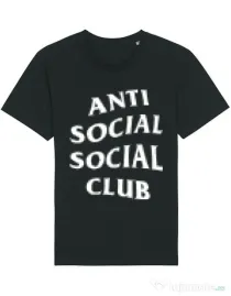 Tricou STANLEY STELLA barbat Anti social Negru