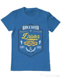 Tricou ADLER barbat Dristor Albastru azuriu