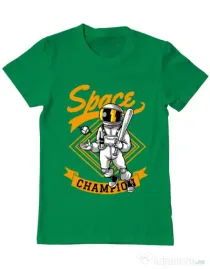 Tricou ADLER barbat Space champion Verde mediu