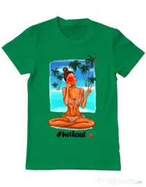 Tricou ADLER barbat Weekend Verde mediu