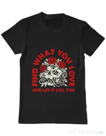 Tricou ADLER barbat Find what you love Negru