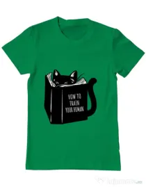 Tricou ADLER barbat How to train your human Verde mediu