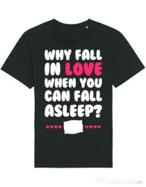 Tricou STANLEY STELLA barbat Why fall in love Negru