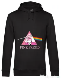 Hoodie barbat cu gluga Pink Freud Negru