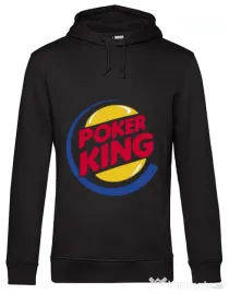 Hoodie barbat cu gluga Poker King Negru