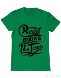 Tricou ADLER barbat Read books Verde mediu