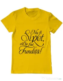 Tricou ADLER barbat Nu fi siret Galben