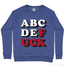 Bluza ADLER barbat The alphabet Albastru melanj
