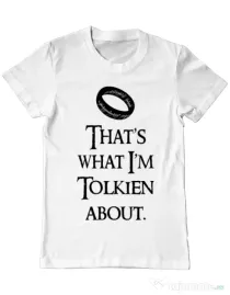 Tricou ADLER barbat Tolkien Alb