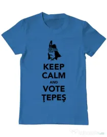 Tricou ADLER barbat Vote Tepes Albastru azuriu