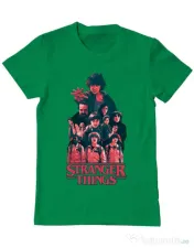Tricou ADLER barbat Stranger team Verde mediu 