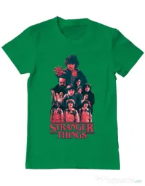 Tricou ADLER barbat Stranger team Verde mediu