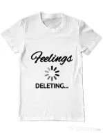 Tricou ADLER barbat Deleting feelings Alb
