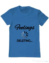 Tricou ADLER barbat Deleting feelings Albastru azuriu