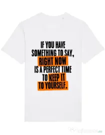 Tricou STANLEY STELLA barbat Keep it to yourself Alb