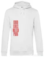 Hoodie barbat cu gluga Bad girls Alb