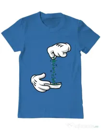 Tricou ADLER barbat Magic sparkles Albastru azuriu