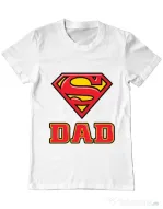 Tricou ADLER barbat Super Dad Alb