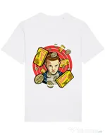 Tricou STANLEY STELLA barbat Stranger Waffles Alb