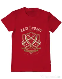 Tricou ADLER barbat East Coast Rosu