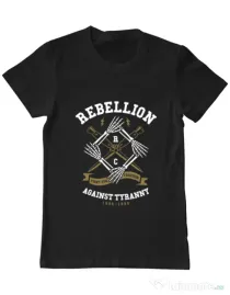 Tricou ADLER barbat Rebellion Negru