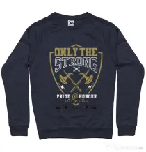 Bluza ADLER barbat Only The Strong Denim inchis