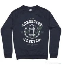 Bluza ADLER barbat Long Board Forever Denim inchis