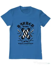 Tricou ADLER barbat Barber Rebel II Albastru azuriu