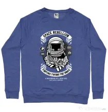 Bluza ADLER barbat Space Rebellion Albastru melanj