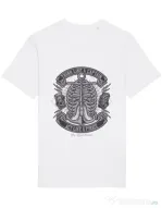 Tricou STANLEY STELLA barbat Think Like A Captain Act Like A Pirate Alb