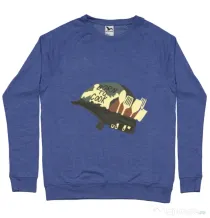 Bluza ADLER barbat Born To Cook Albastru melanj
