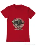 Tricou ADLER barbat Let's Play Rosu
