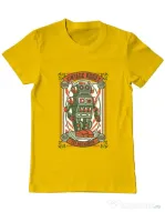 Tricou ADLER barbat Vintage Robot Galben