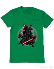Tricou ADLER barbat Darkside Samurai Verde mediu