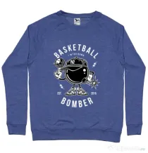 Bluza ADLER barbat Basketball Bomber Albastru melanj