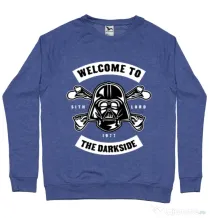 Bluza ADLER barbat Welcome To The Darkside Albastru melanj