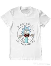 Tricou ADLER barbat God Alb