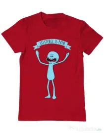 Tricou ADLER barbat Existence is pain Rosu