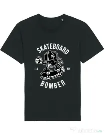 Tricou STANLEY STELLA barbat Skateboard Bomber Negru