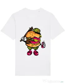 Tricou STANLEY STELLA barbat Bastard burger Alb